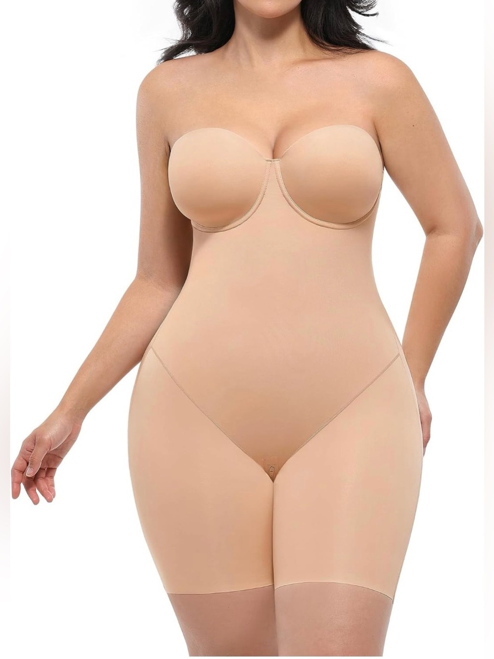 SHAPELLX Wedding Dresses Shapewear for Women Strapless Bodysuits